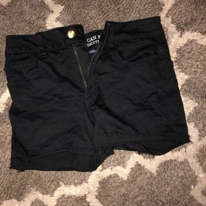 American eagle black jean shorts